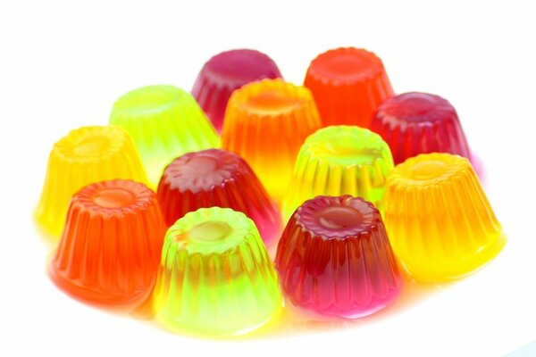 Colorful marmalades. Delicious jelly candies