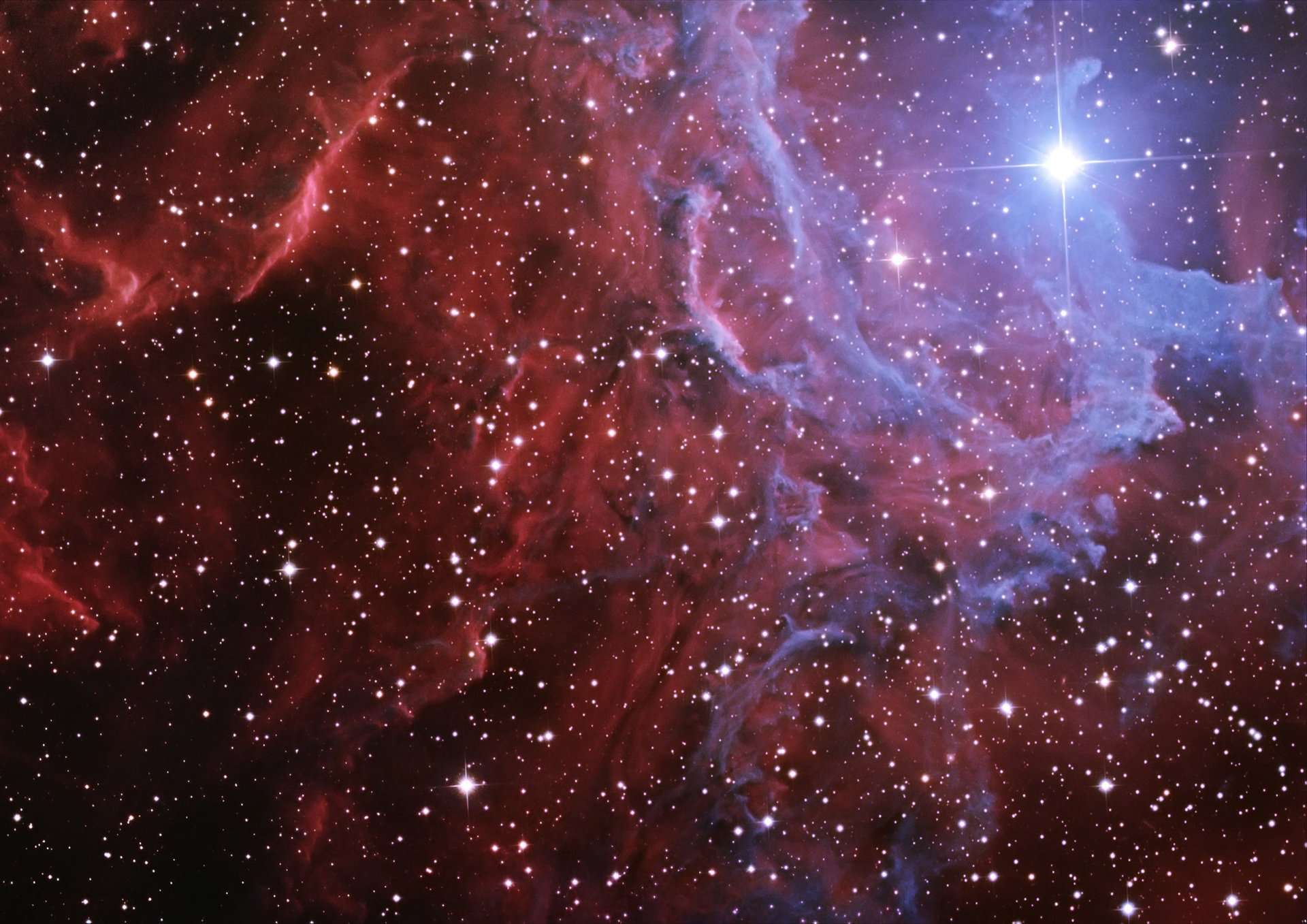 nebulosa llameante estrella llameante ic 405 llama nebulosa