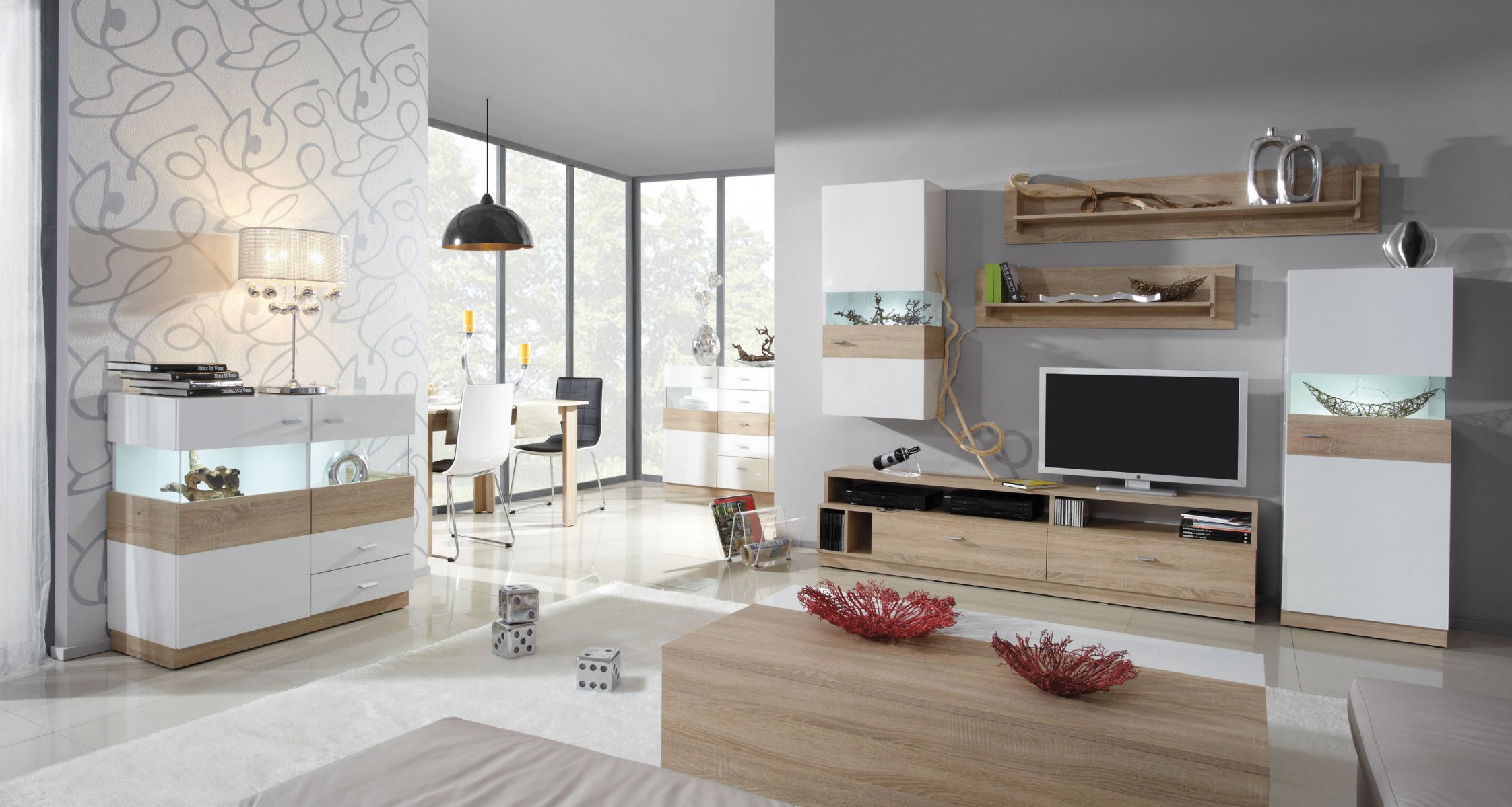 interno stile design casa soggiorno