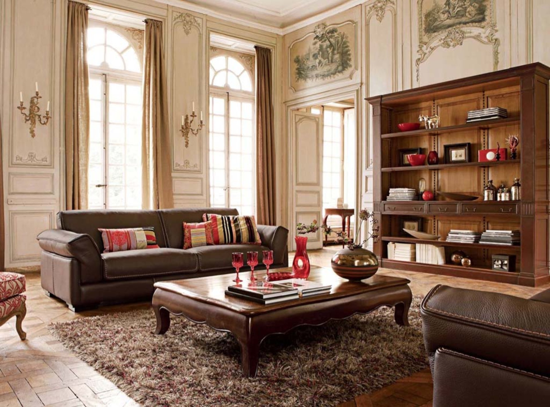 intérieur style design villa maison-château chambre salon