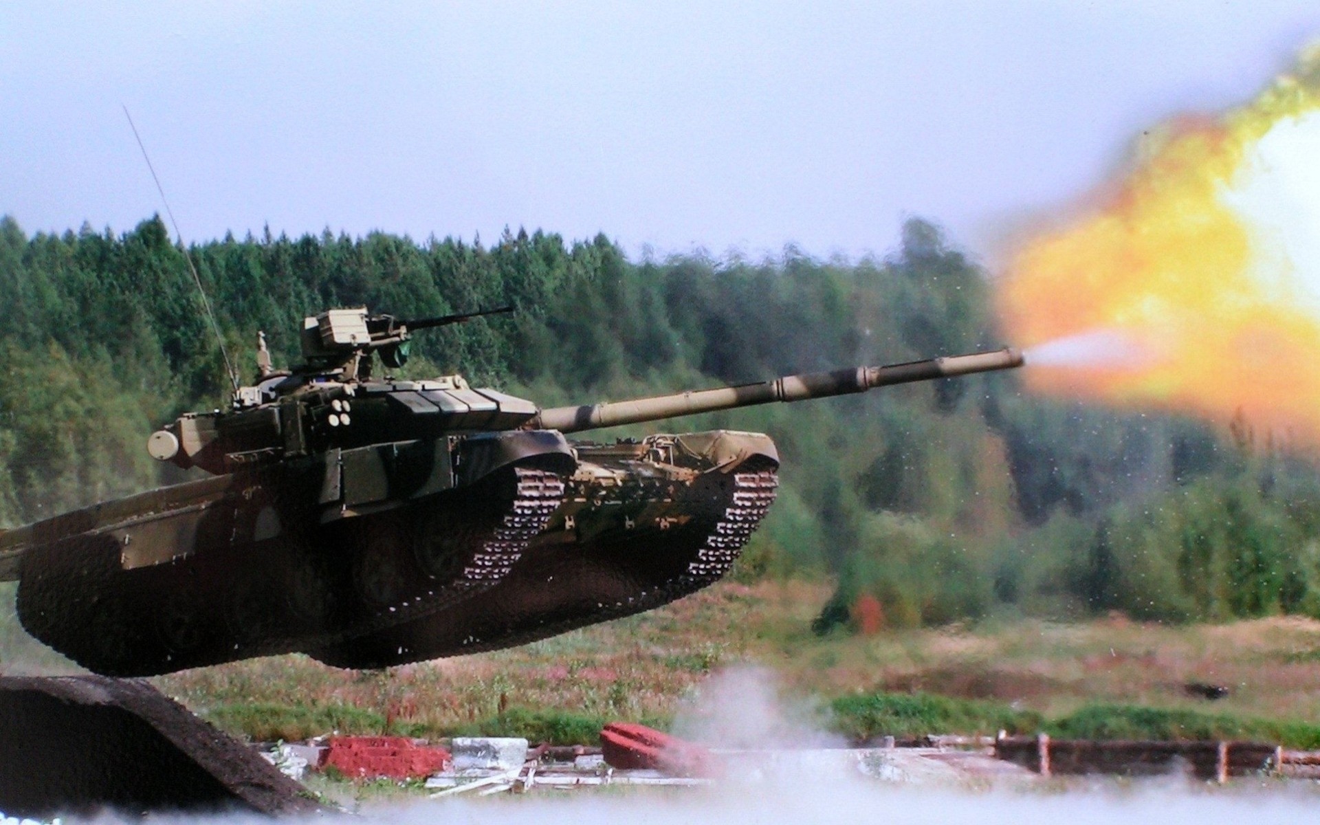 saut réservoir russe tir abstraction t-90