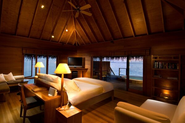 Cozy room with sea view