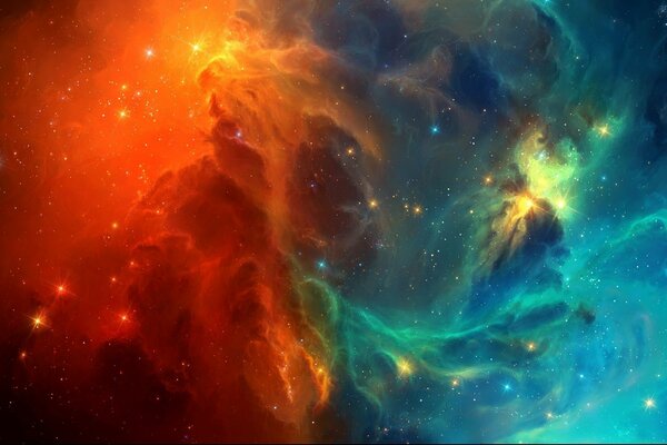 Incredibly beautiful star nebula