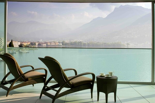 Vista desde el balcón de la casa junto al mar