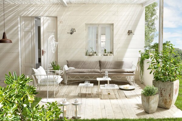 Outdoor veranda outdoor interior