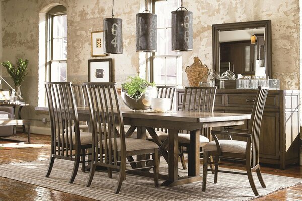 Beautiful loft style dining room