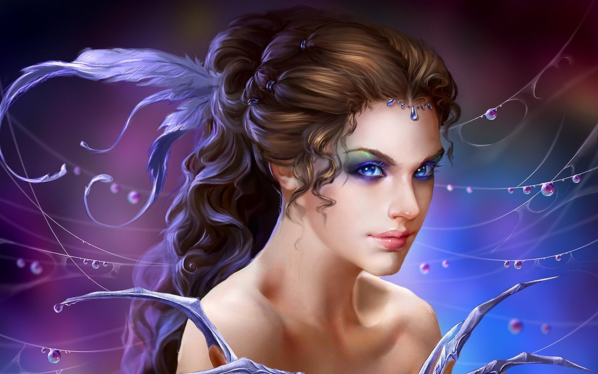 the deepest blue арт uildrim girl art wild dreamer magic fantasy фэнтези