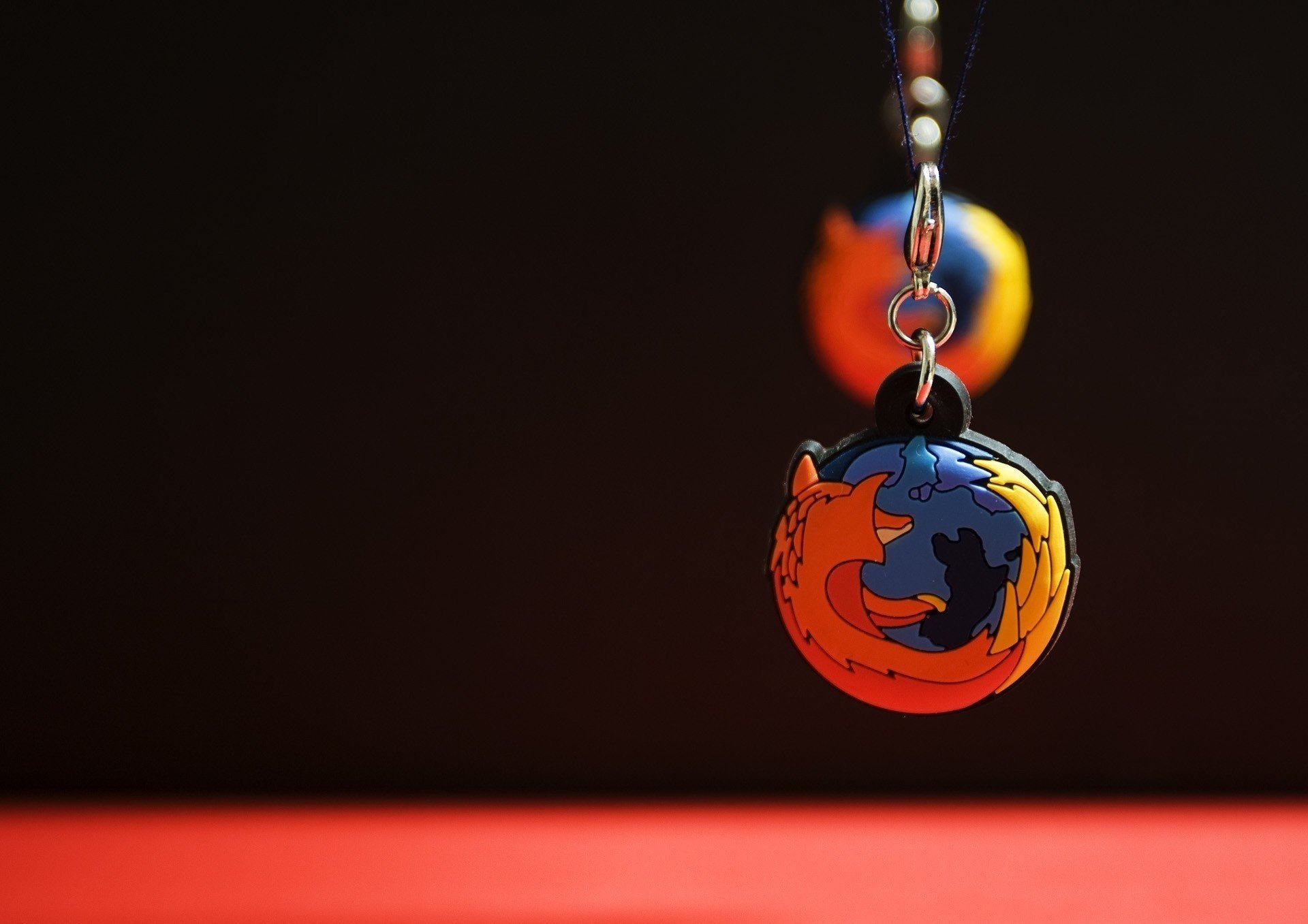 брелок огнелис firefox значок