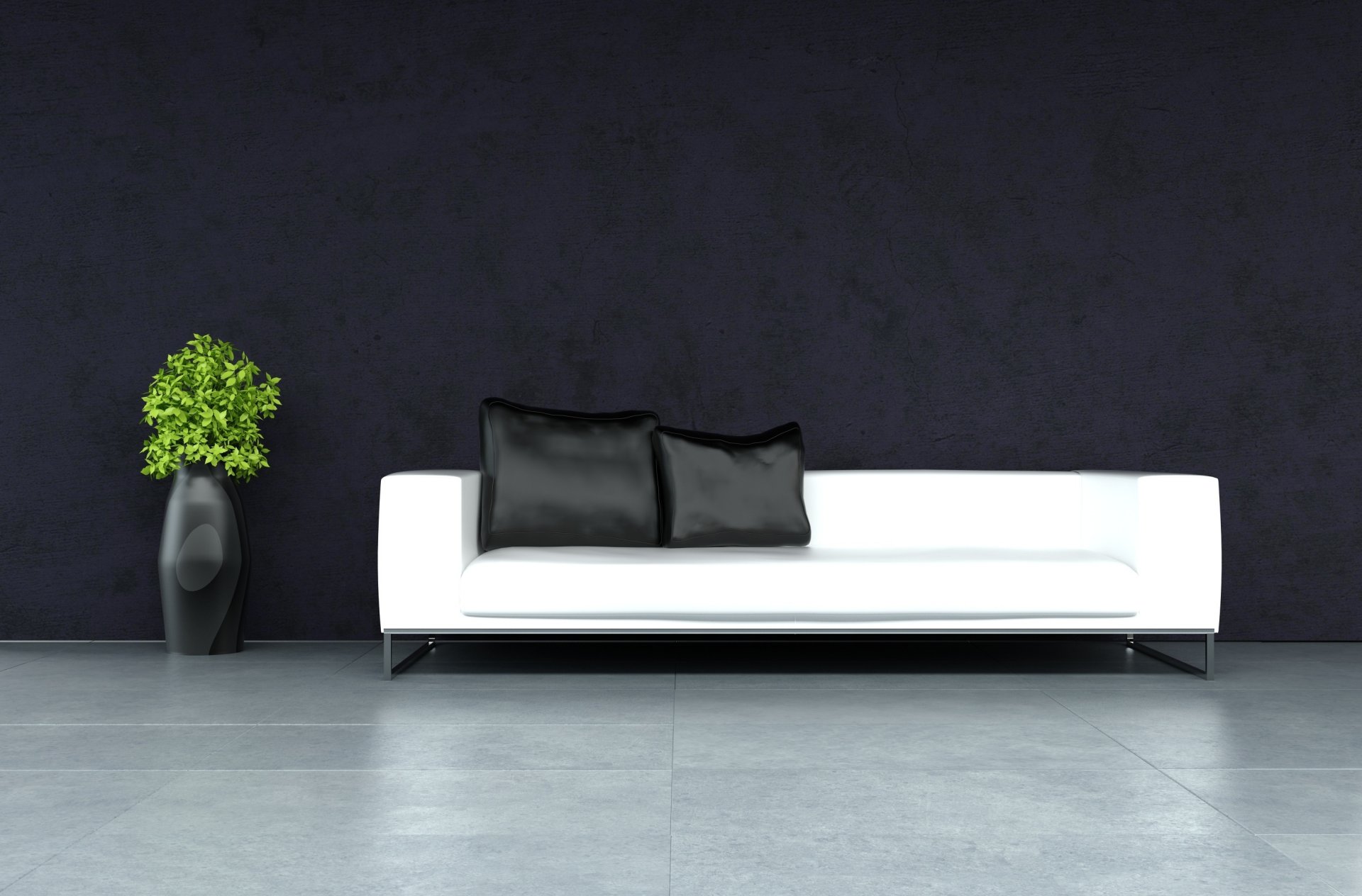 wnętrze stylowy design nowoczesna sofa wazon krzesło poduszki wazony krzesła