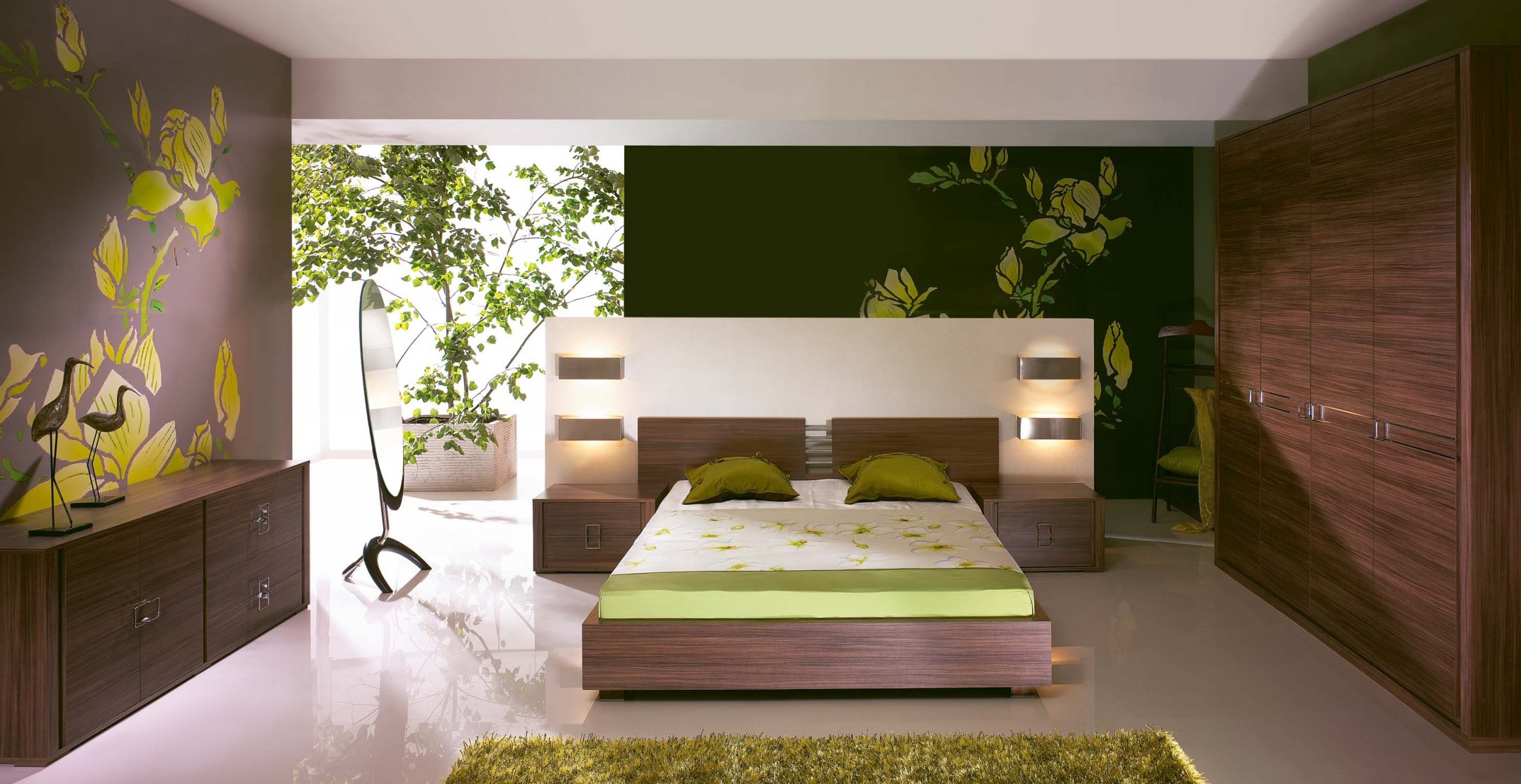 interior style design house villa bedroom