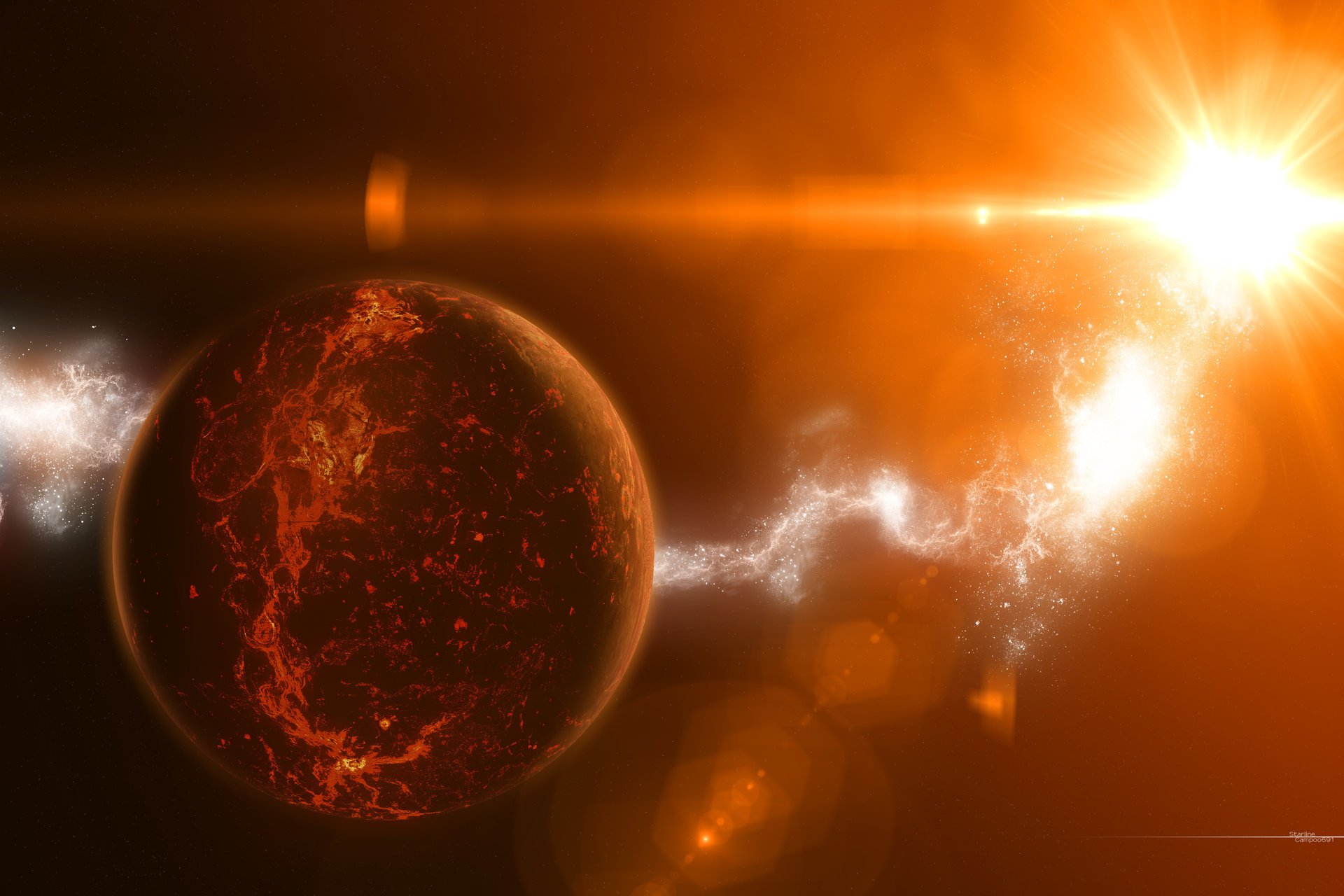 tar radiazione luce stella pianeta temperatura