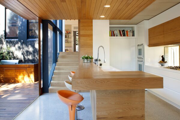 Stylish kitchen with a breakfast bar