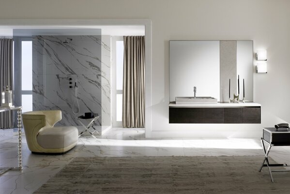 Design del bagno art deco