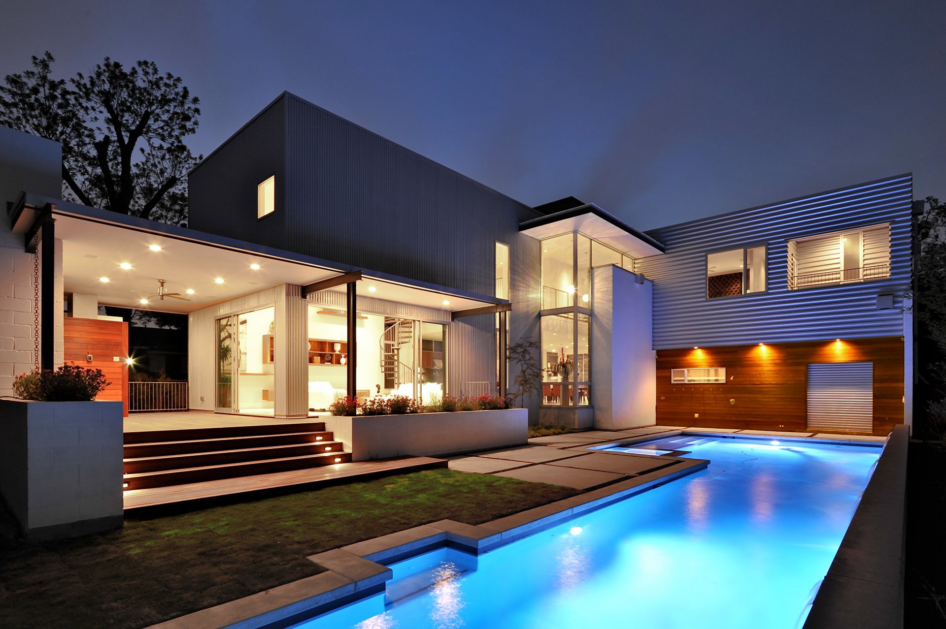 exterior home house pool exterior style modern pool