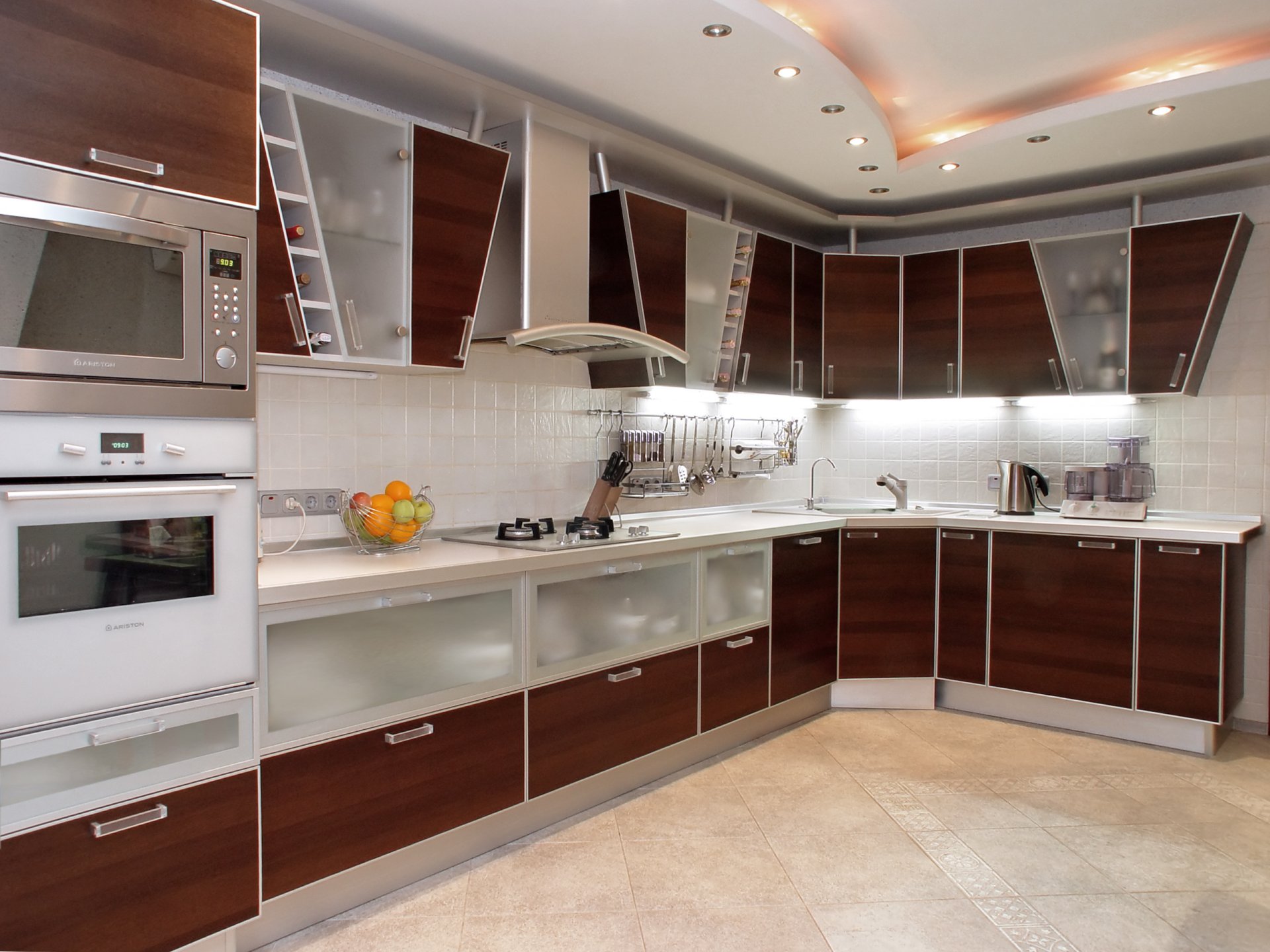 interni design cucina stile moderno mobili alleggerimento