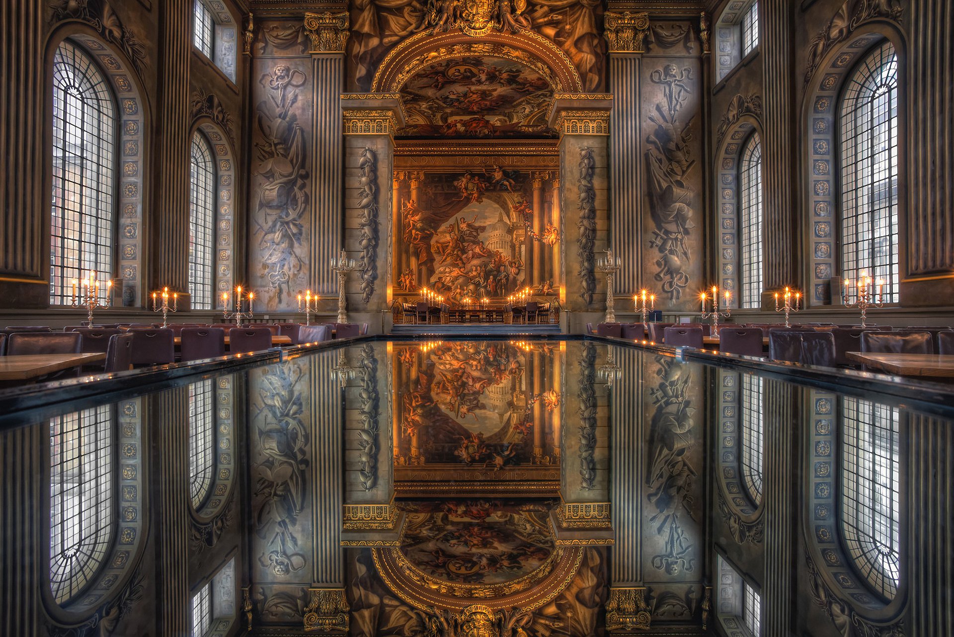 royal naval college london reflexion