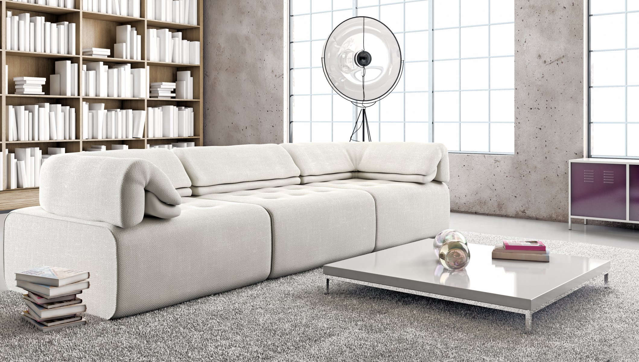 tisch bücher sofa