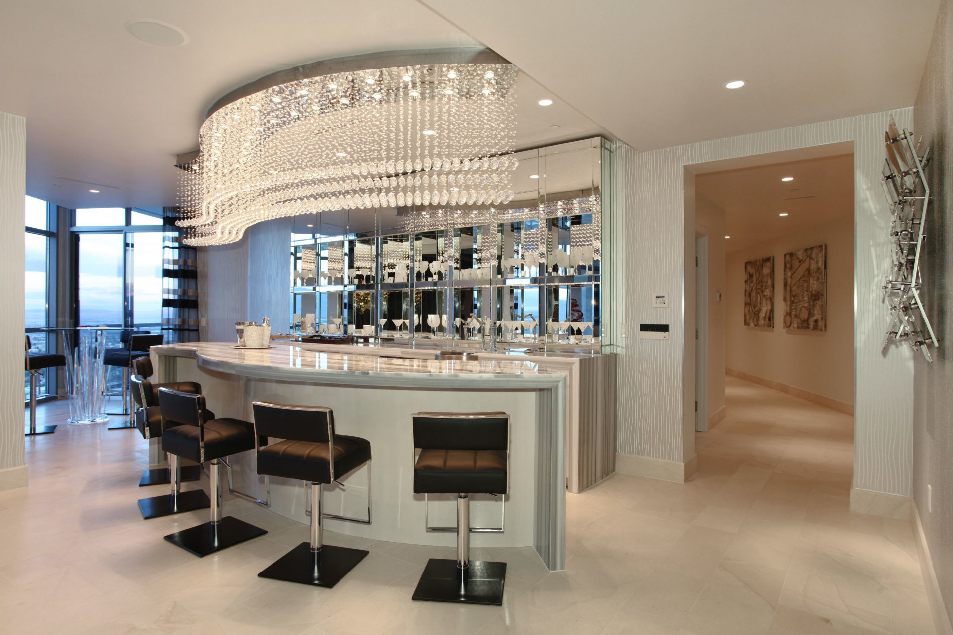 interior room bar bar counter chairs design