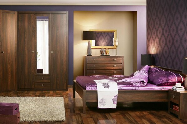 Stylish bedroom interior design
