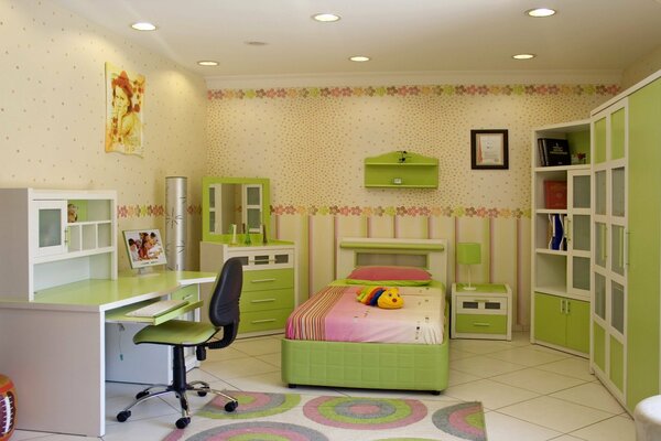 Design della camera da letto per bambini