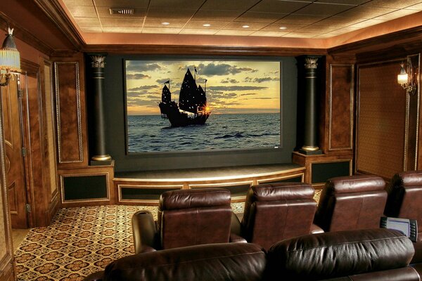 Luxury room with home cinema