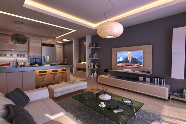 Equipped with appliances room with TV