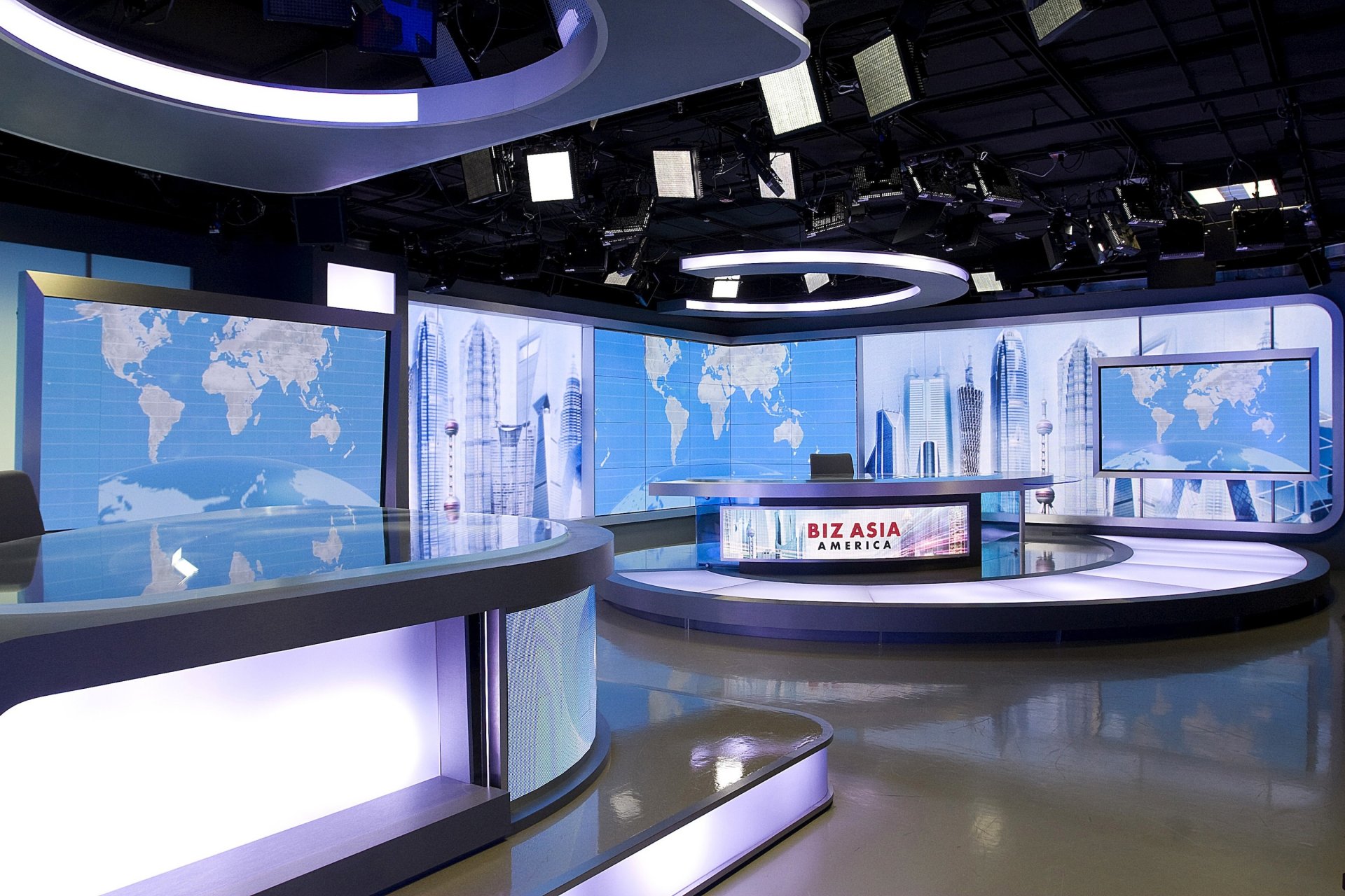 wnętrze styl design studio telewizyjne chińska telewizja centralna