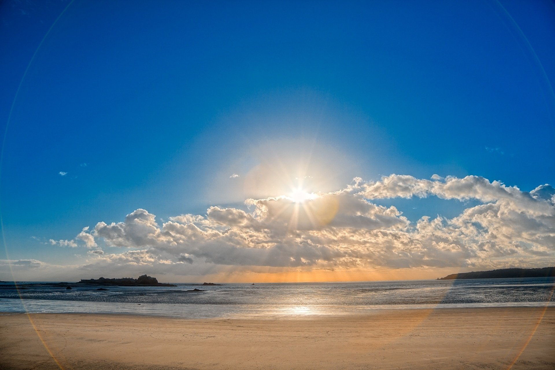 nature sea photo shore sand cloud