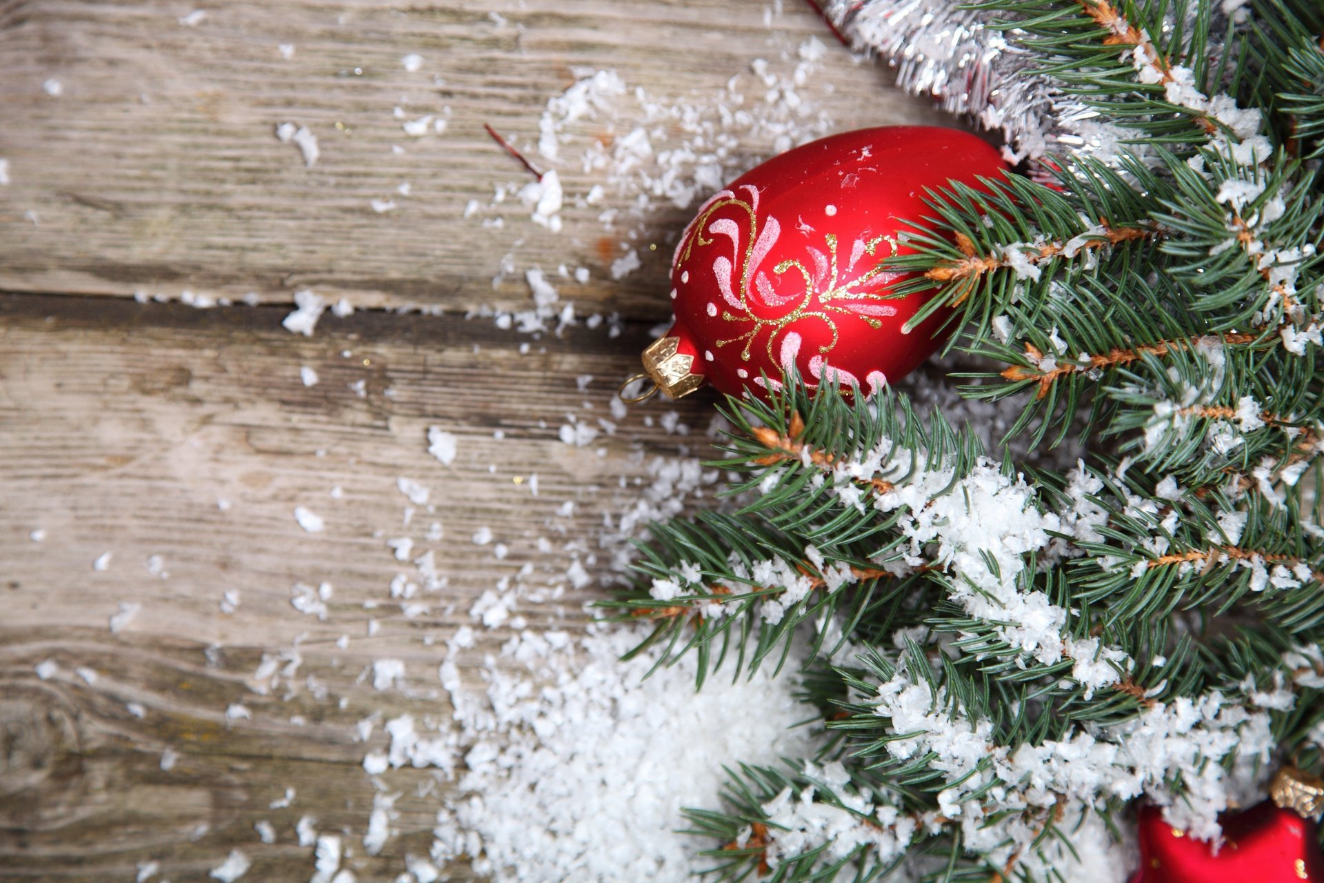 christmas decorations tree snow