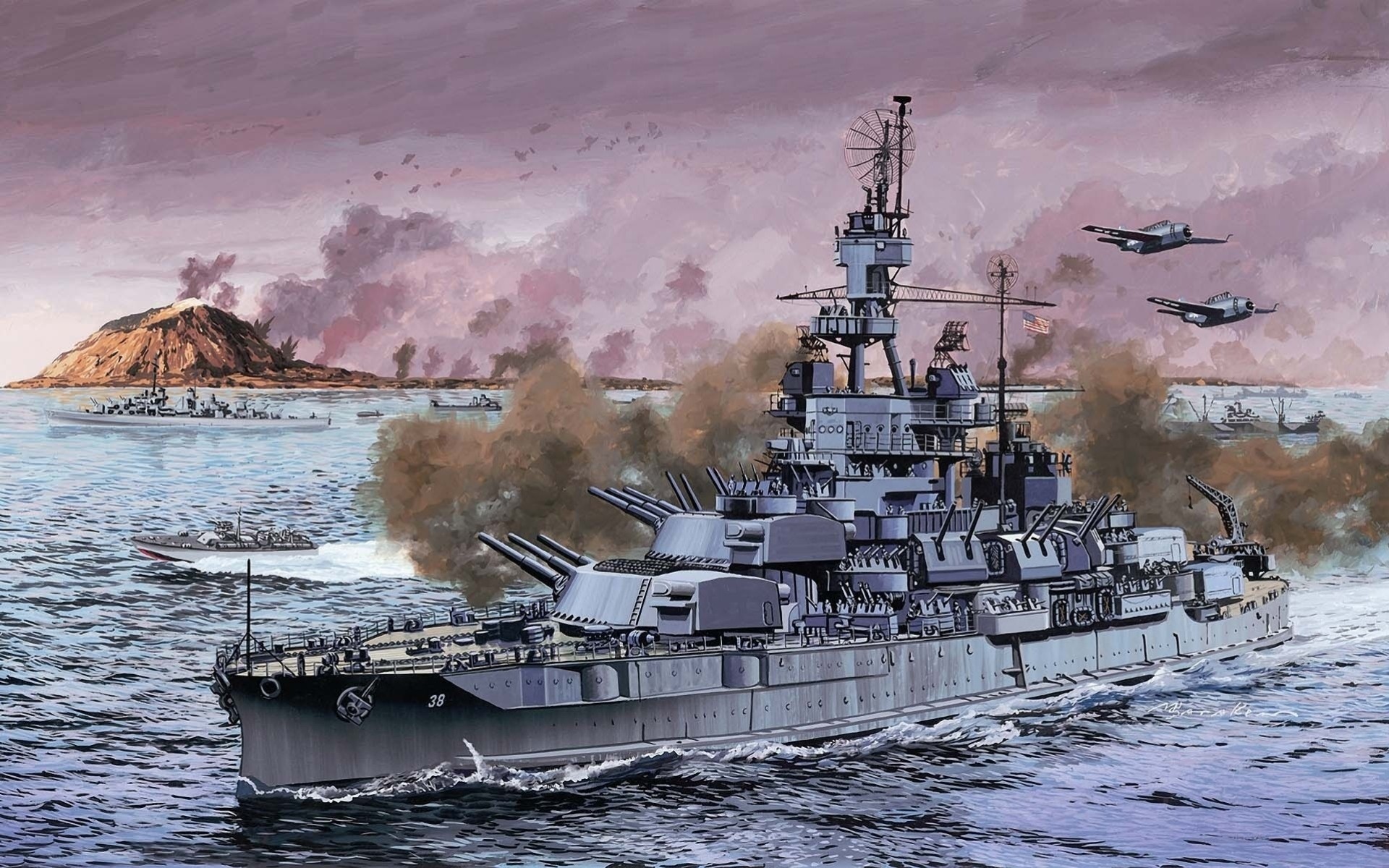 hip battleship standard dark american