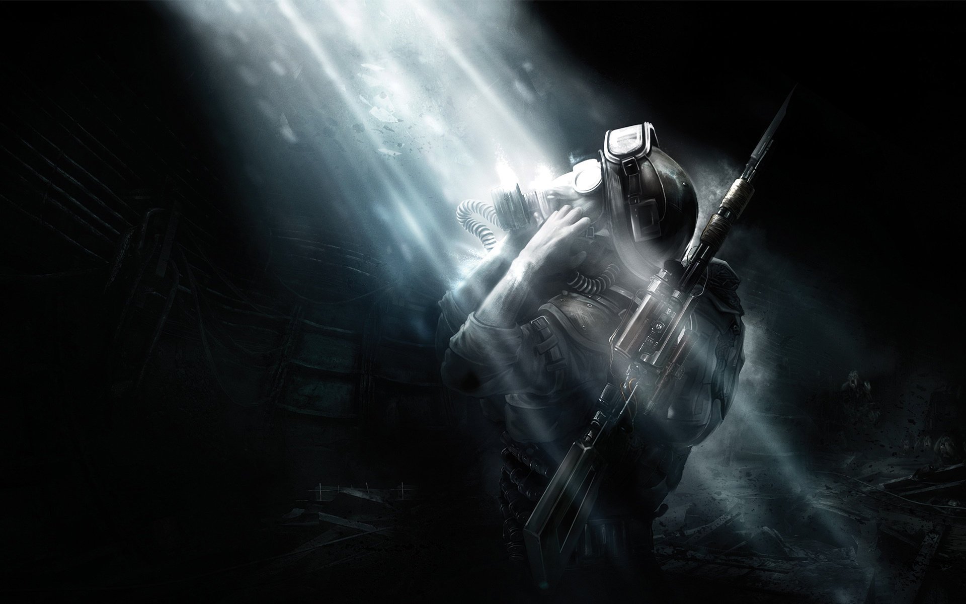 stalke metro last light hombre oscuridad metro soldado