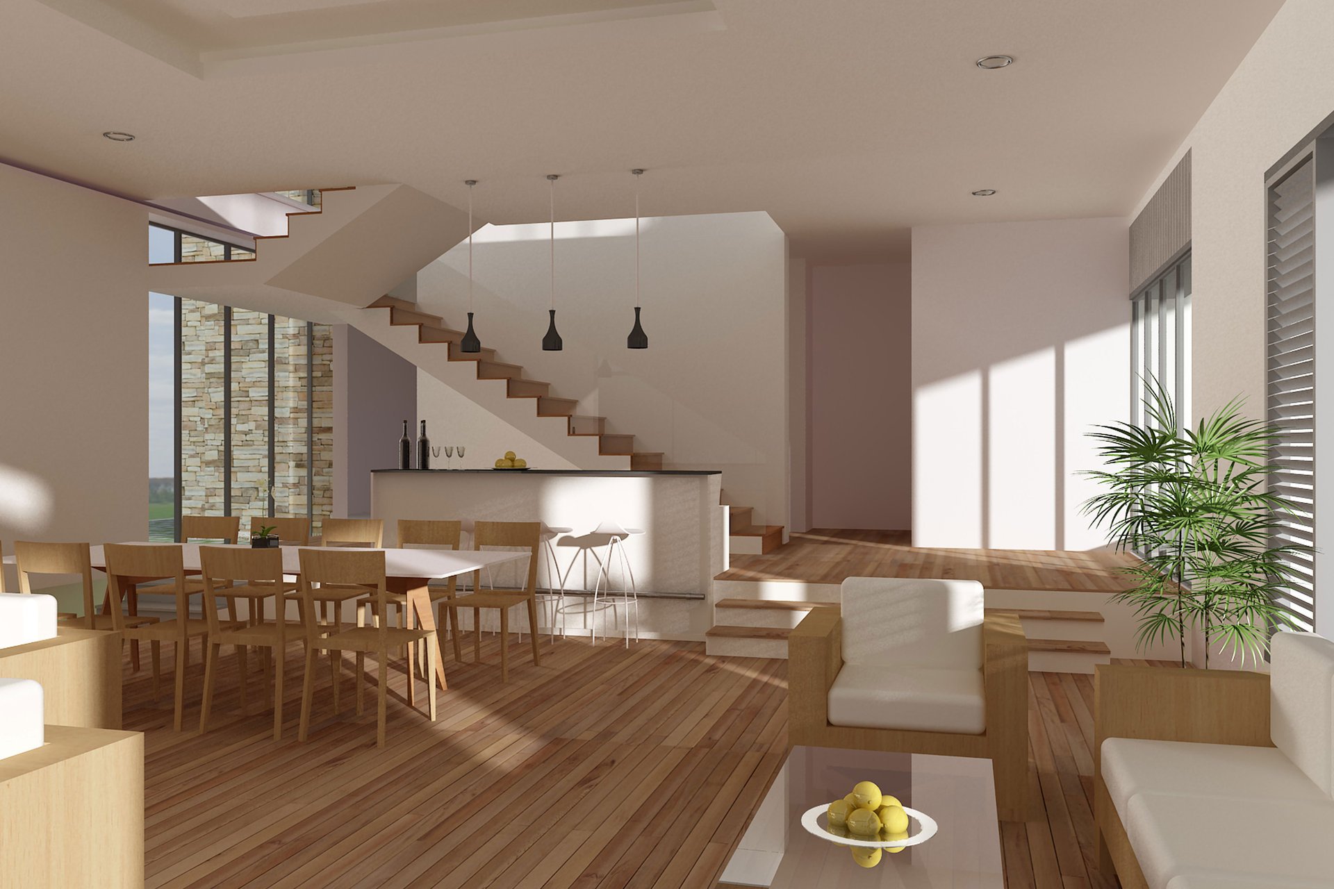 interieur villa wohnraum haus stil design