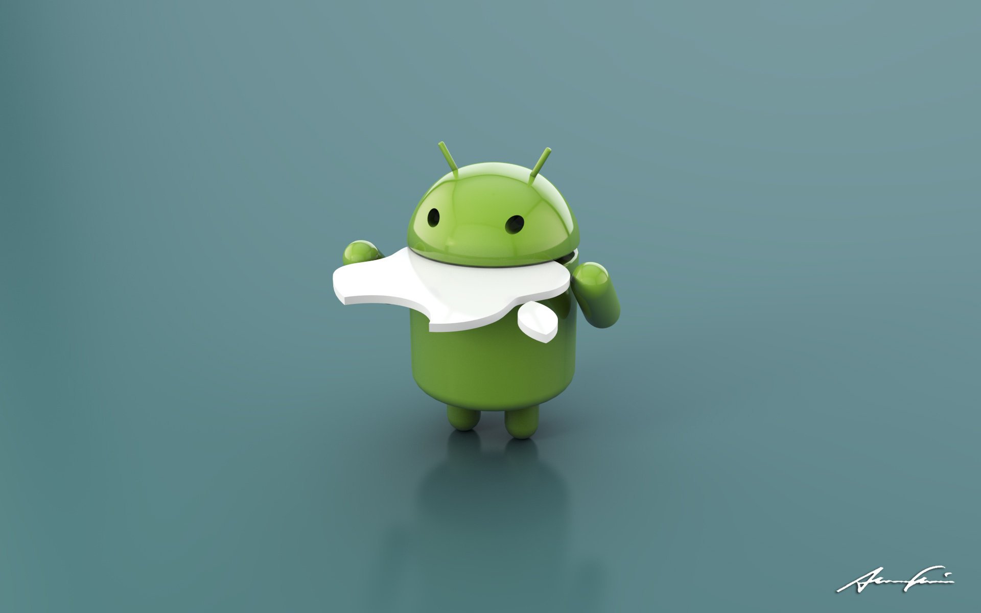 android abgebissener apfel hallo-tech android apple