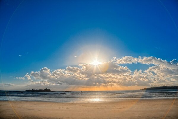 Arena de mar al amanecer