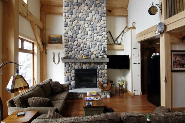Design del soggiorno del cottage