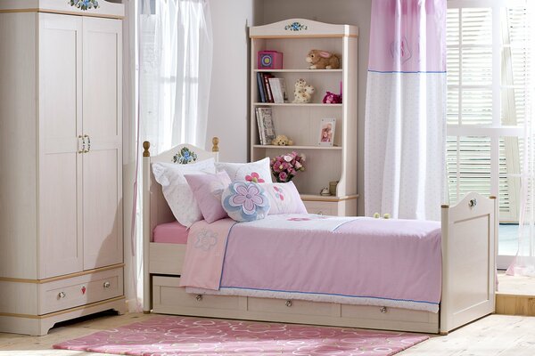 Habitación rosa para la pequeña princesa