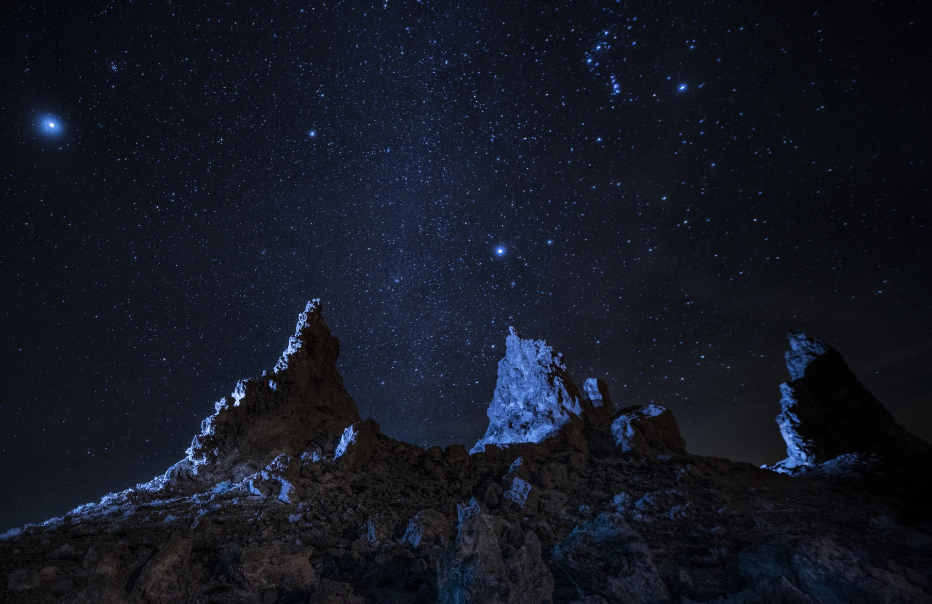 espacio estrellas noche piedras naturaleza