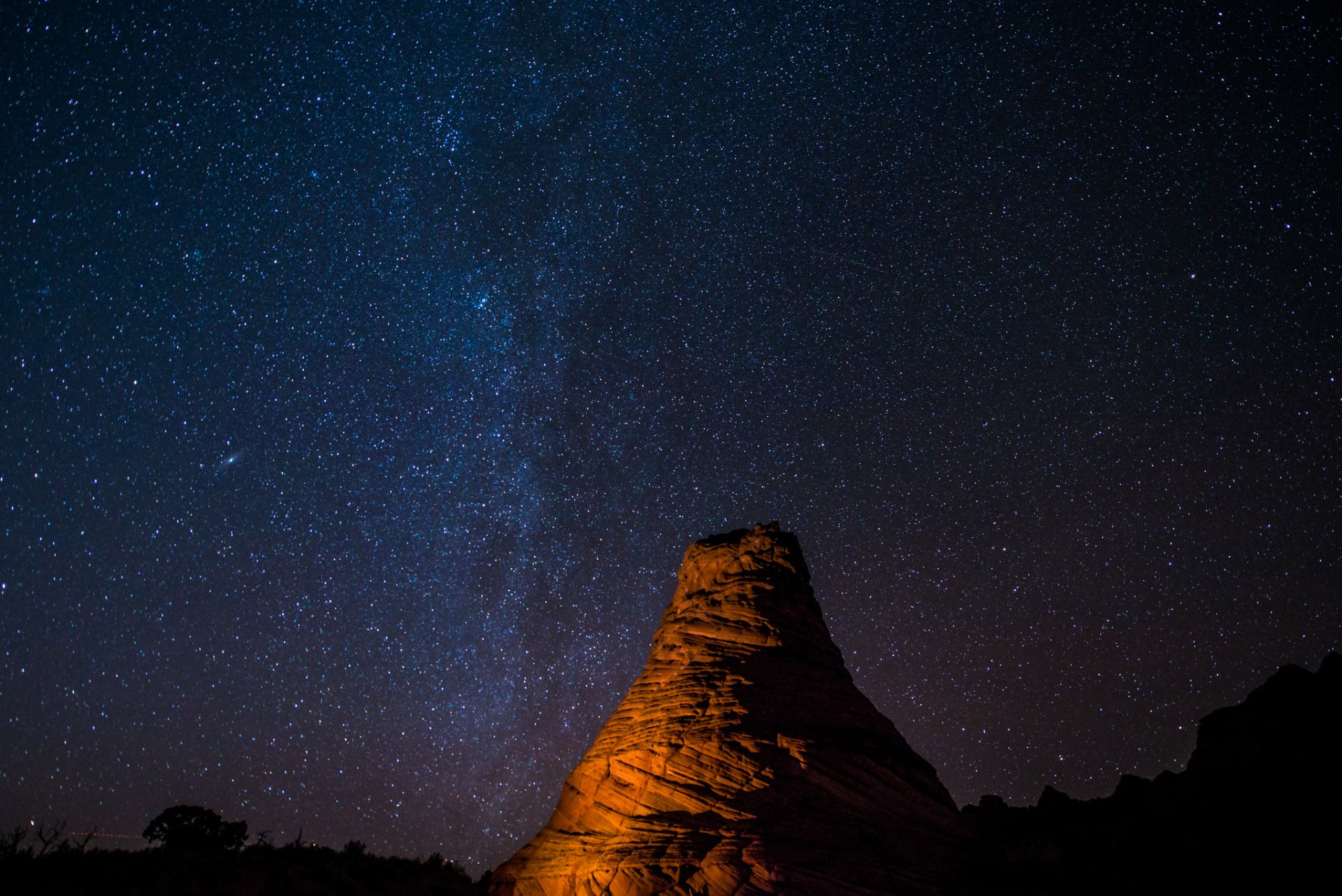 droga mleczna arizona wwa otwór south coyote bute vermilion cliffs national monument kosmos gwiazdy tajemnice