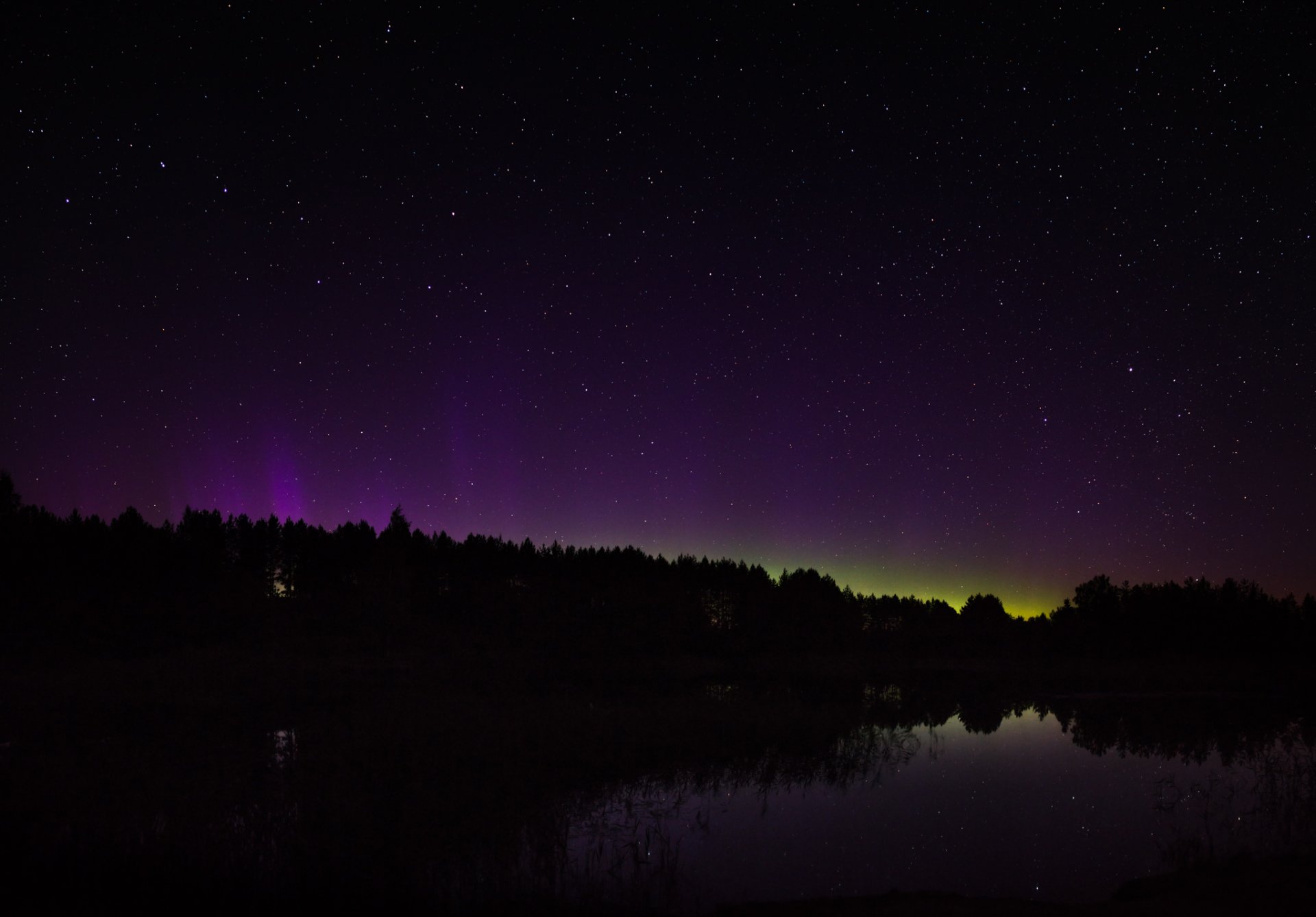 cosmos estrellas noche aurora boreal