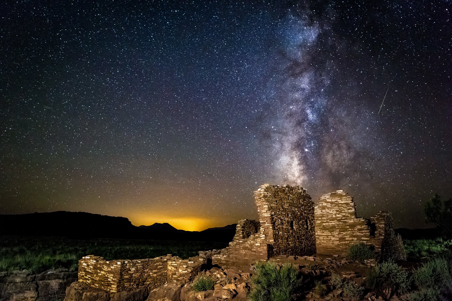 spazio stelle notte via lattea rovine