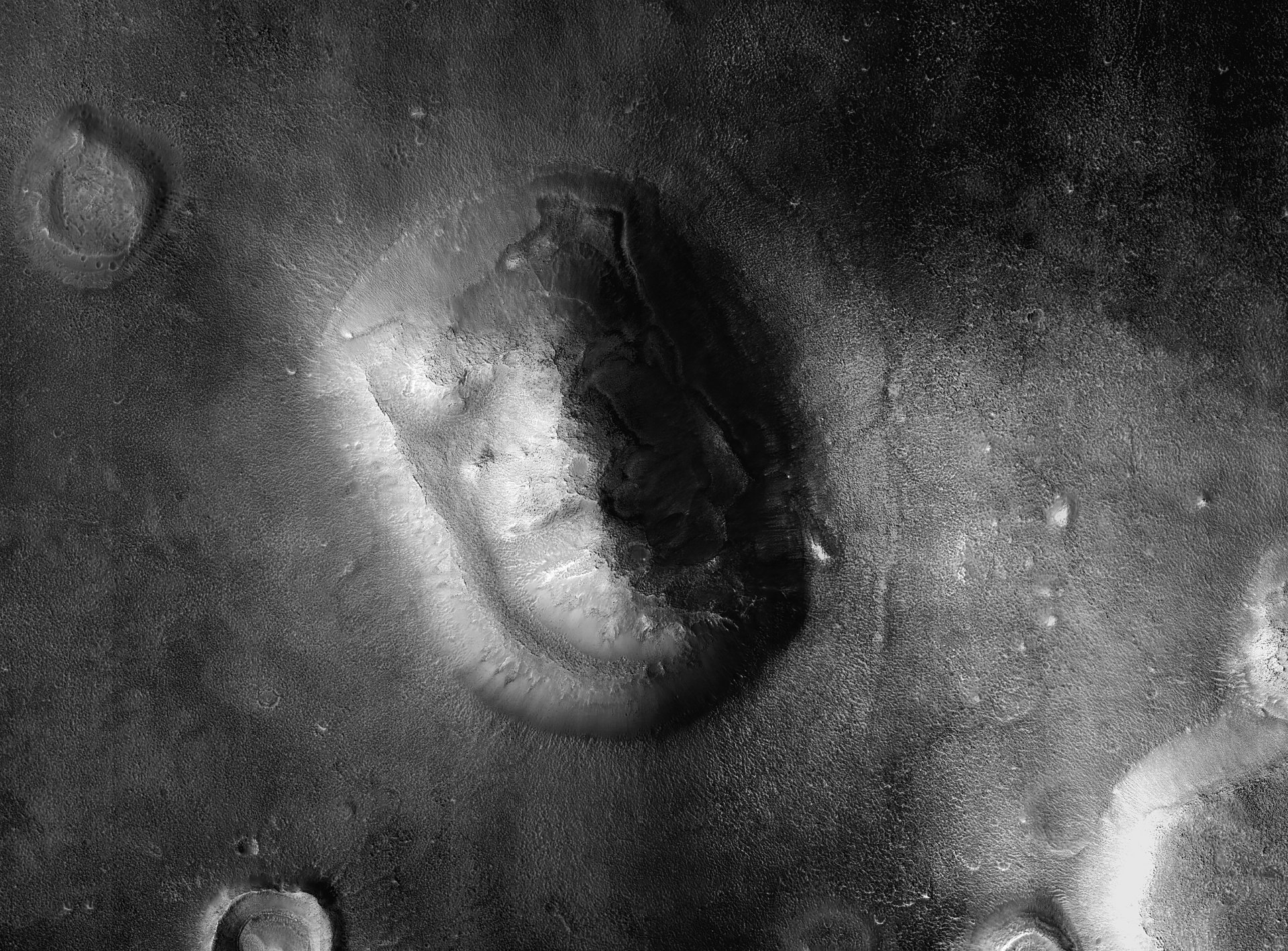 cydonia mars face surface