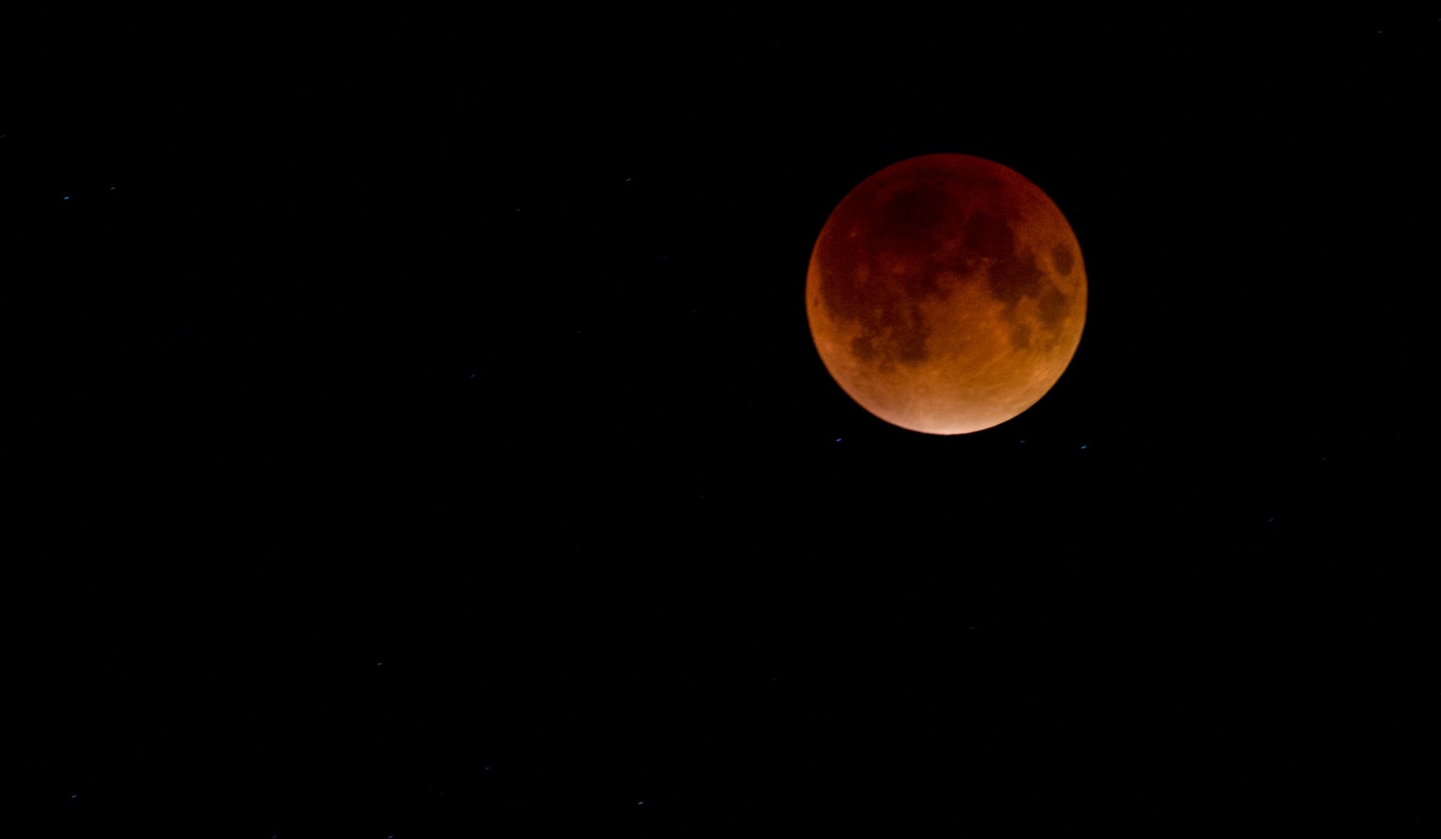 moon bloody eclipse satellite star