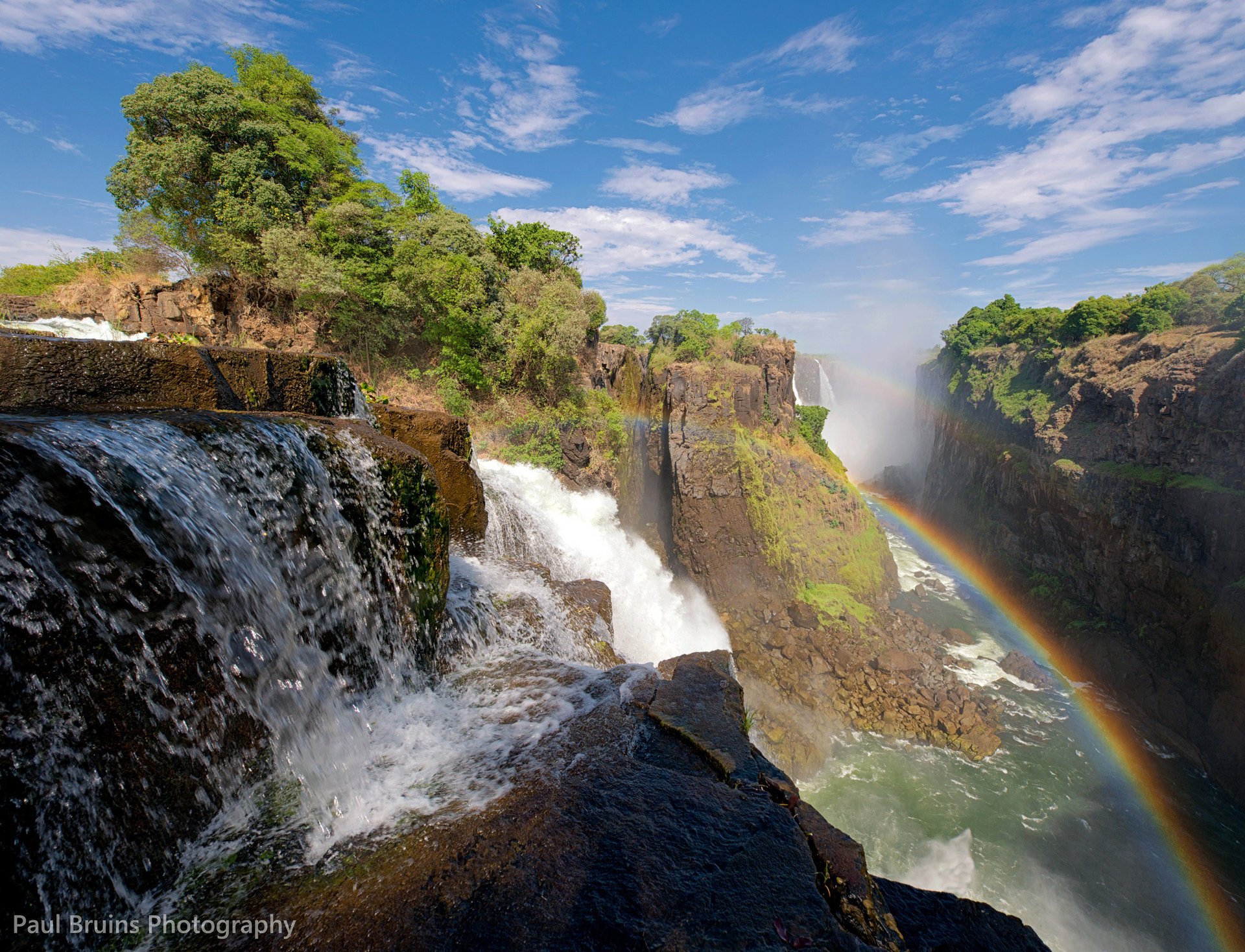 nature cascade arc-en-ciel victoria afrique du sud