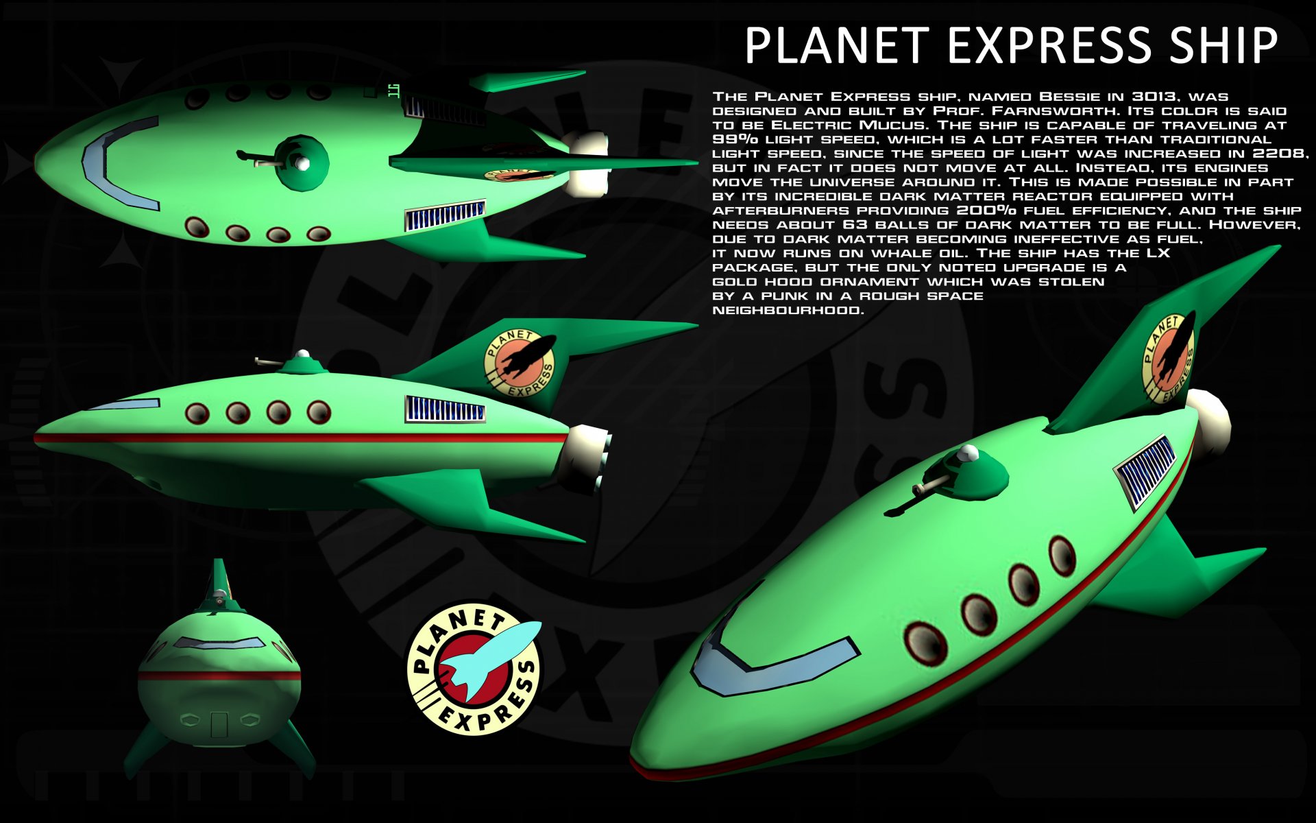 planet express statek futurama