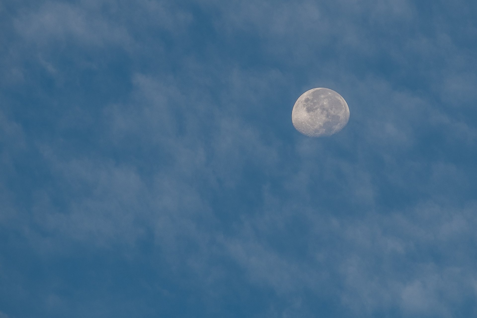 moon clouds sky