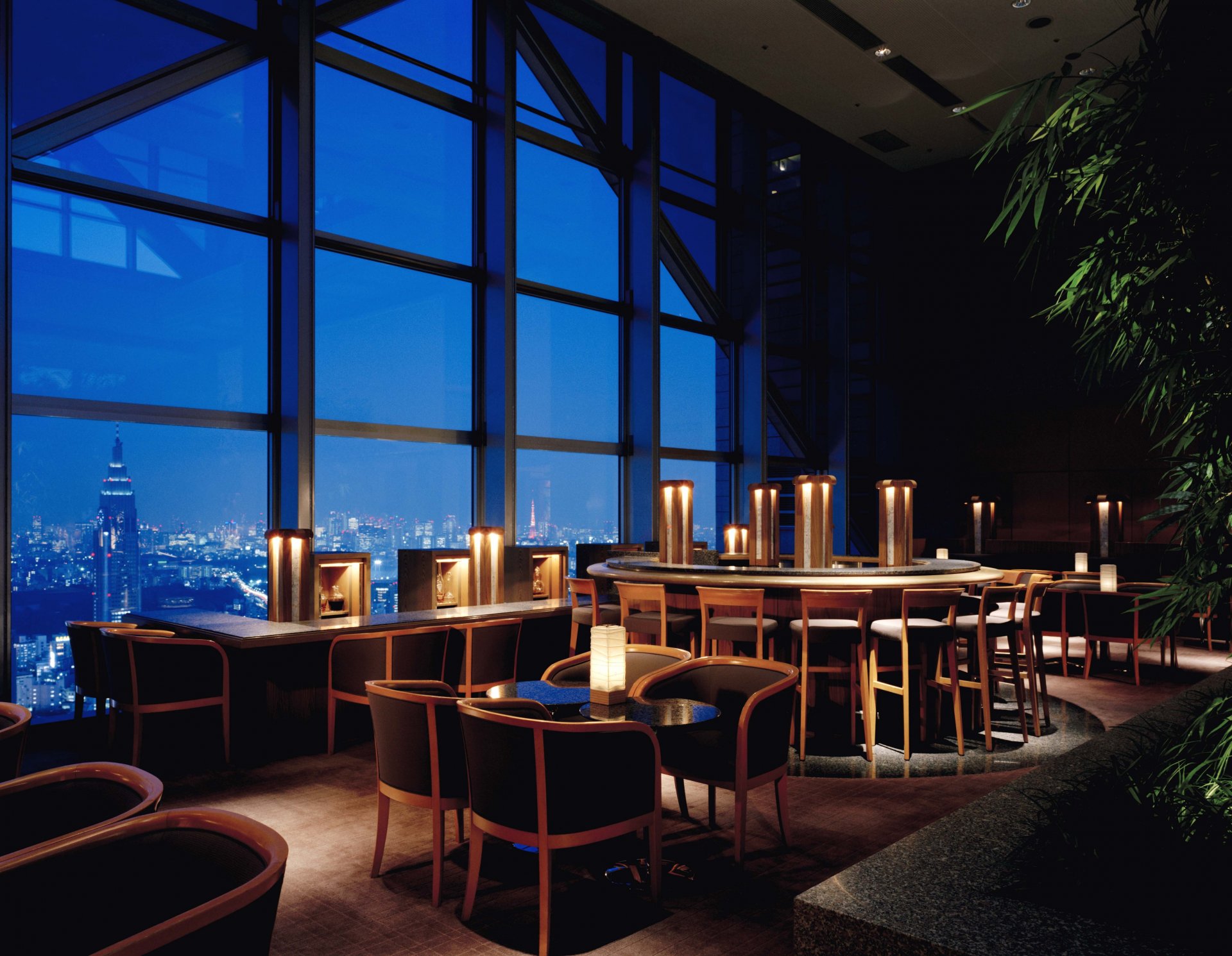 bar gratte-ciel vue depuis la fenêtre ville rêve états-unis