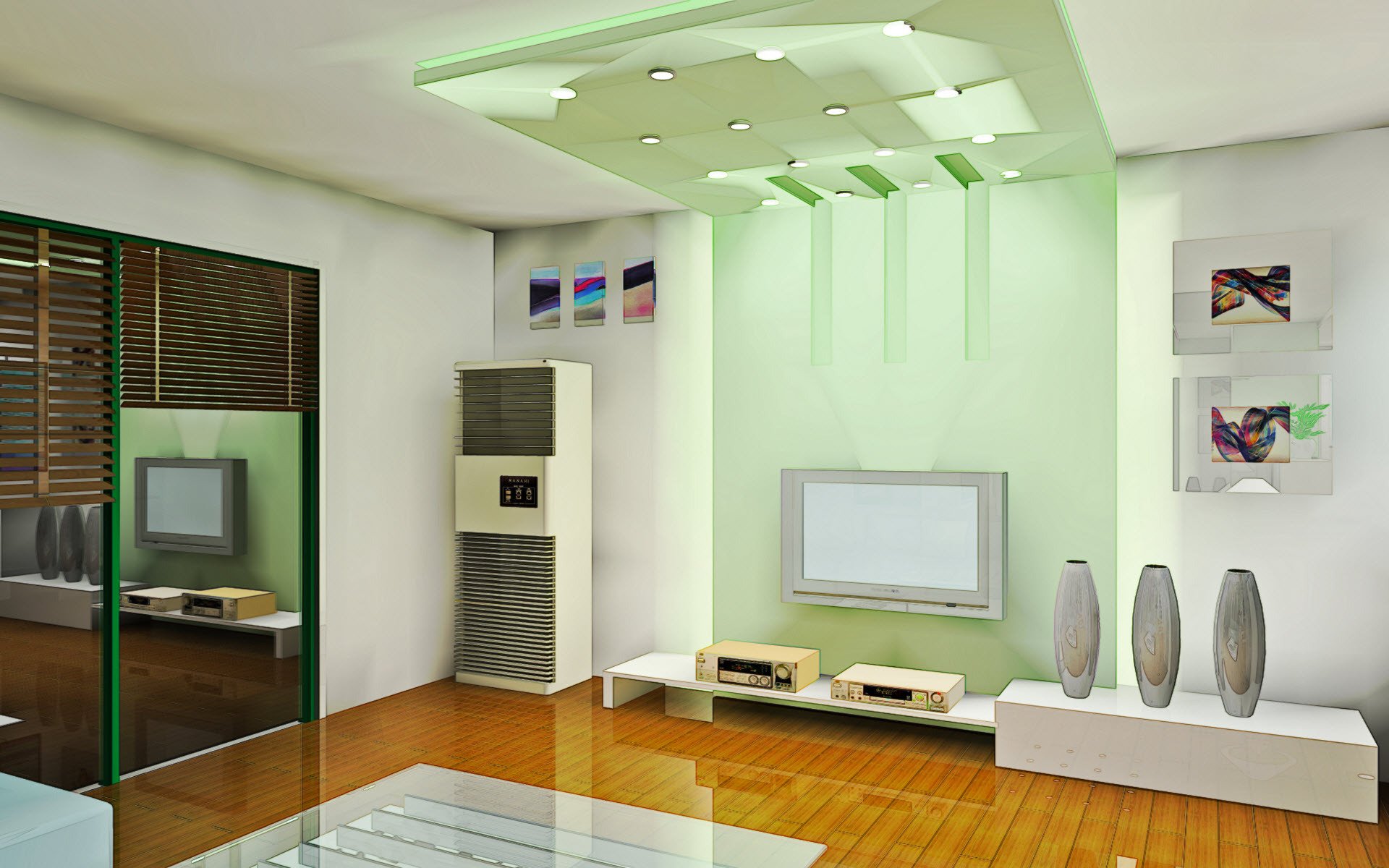 interior room apartment design style green