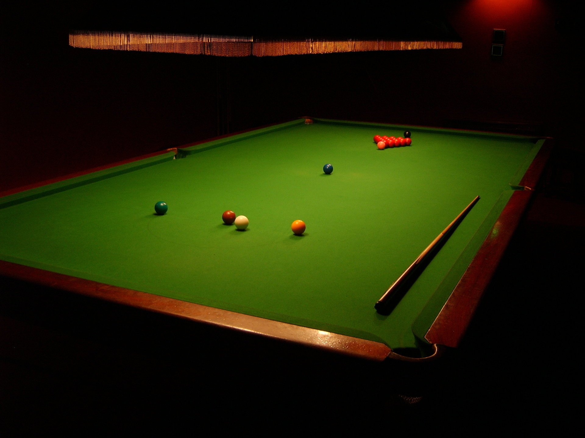 snooker sport table billard cue boules lustre