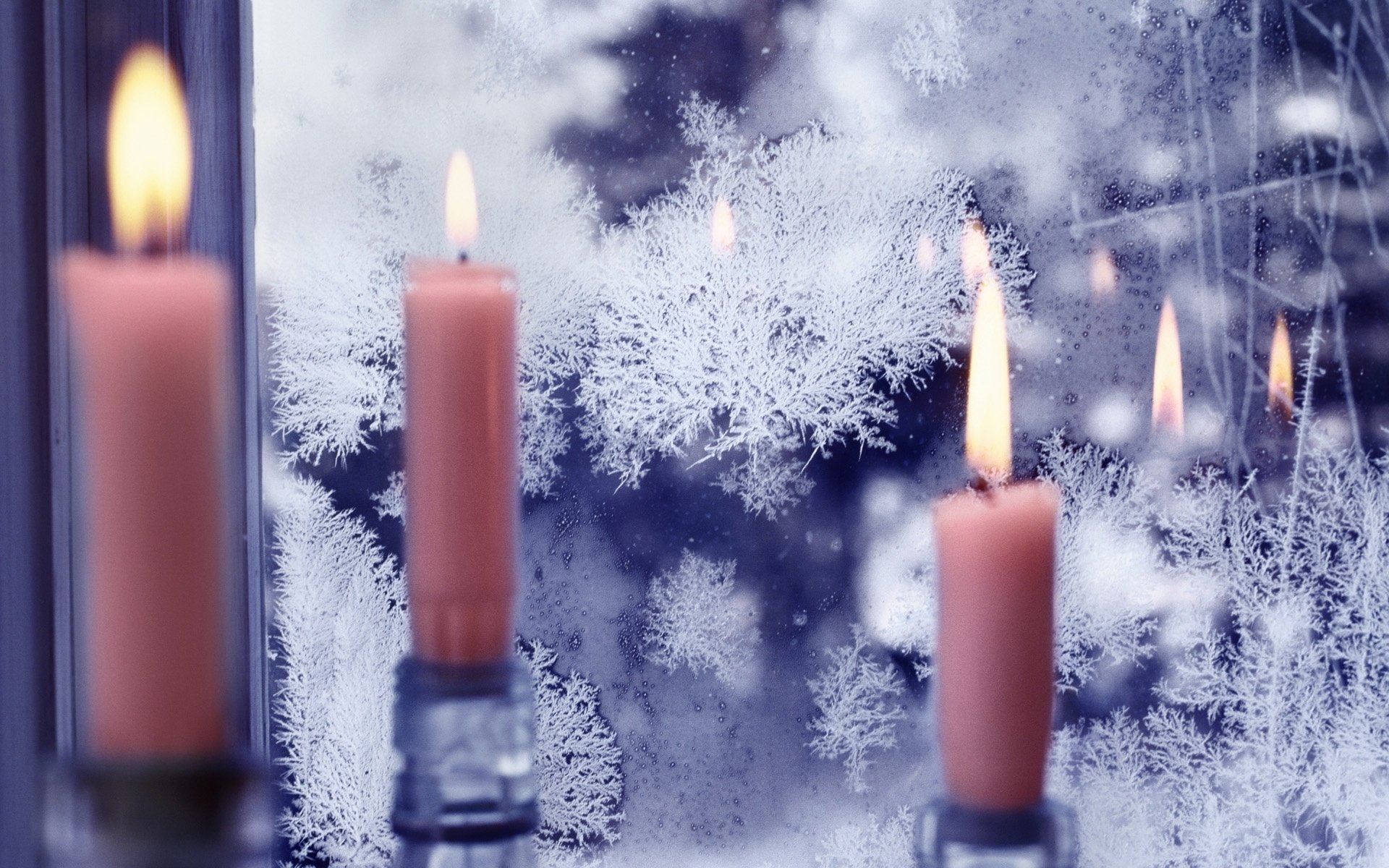 candles stylo pattern window frost