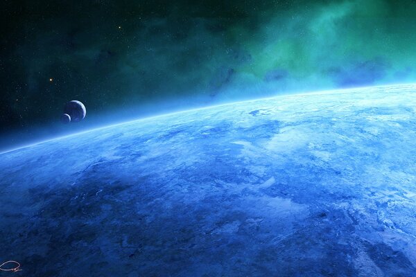 La superficie del pianeta blu. Vista dallo spazio